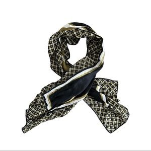 Green and Black Silk Scarf